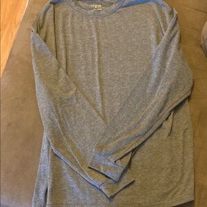 Men's Gray Long Sleeve Shirt